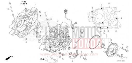 CARTER MOTEUR CBF125MEFT de 2026